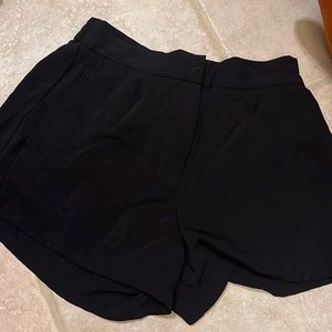 Black silky shorts